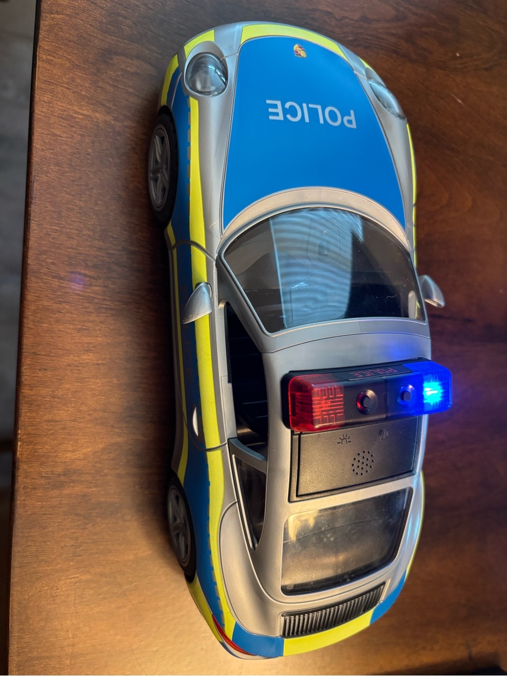 PlayMobil Porsche Police Car Toy with Siren -